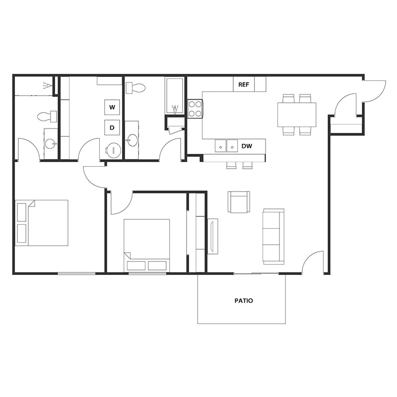 Floor Plans Osborn Estates Apartments Oshkosh, Wisconsin
