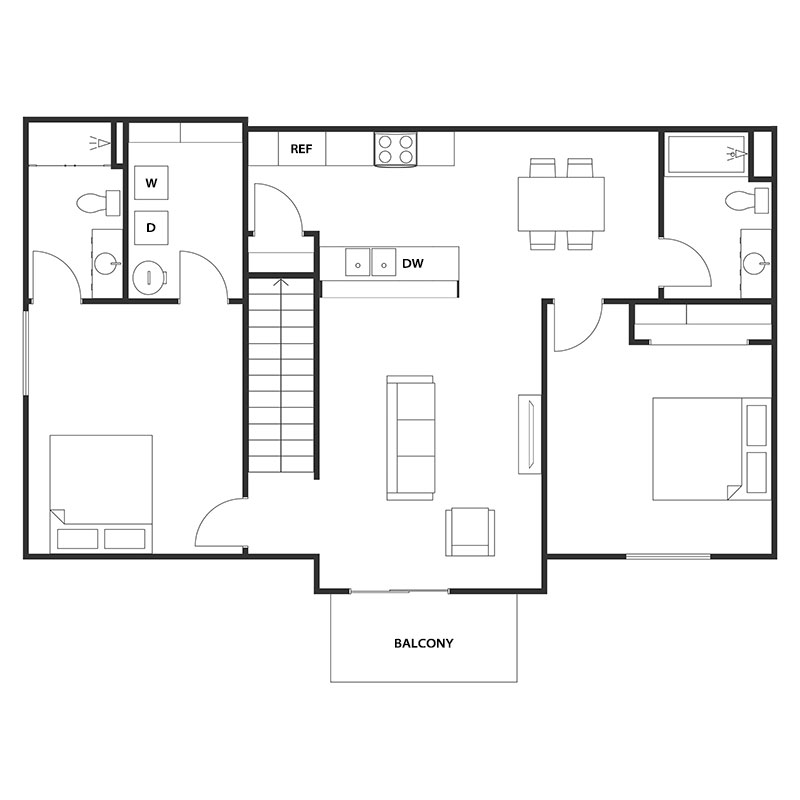 Floor Plans - Osborn Estates Apartments - Oshkosh, Wisconsin